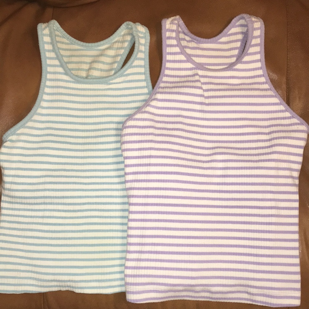 Set of 2 Jockey activewear race back tank tops size S